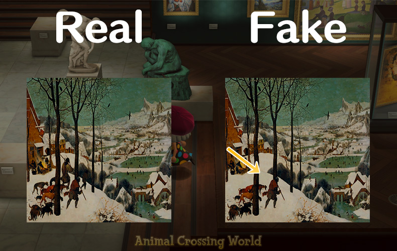 how to tell if art is fake acnh