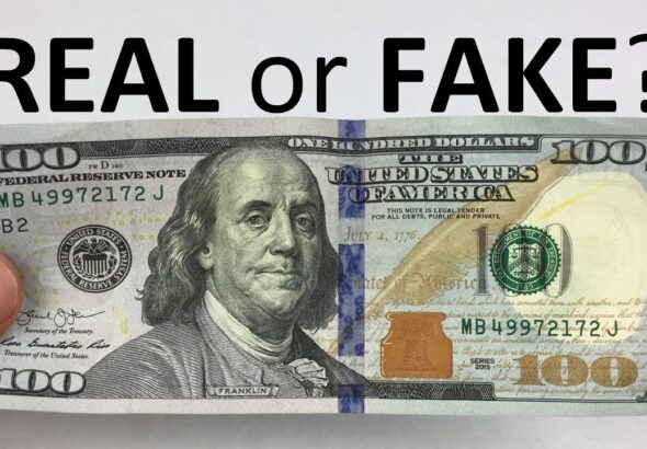 how to tell if a 100 dollar bill is fake