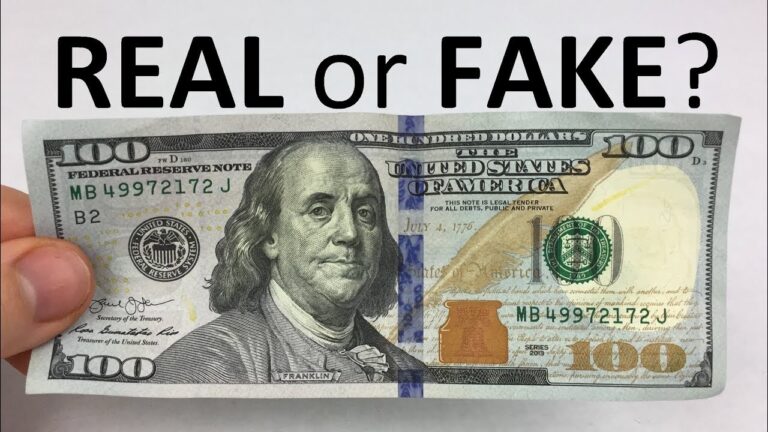 how to tell if a 100 dollar bill is fake